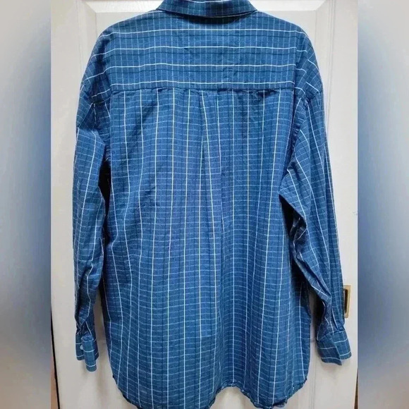 Wrangler Gerorge Strait Long Sleeve Striped Button Down Shirt Size 2x - Picture 2 of 3